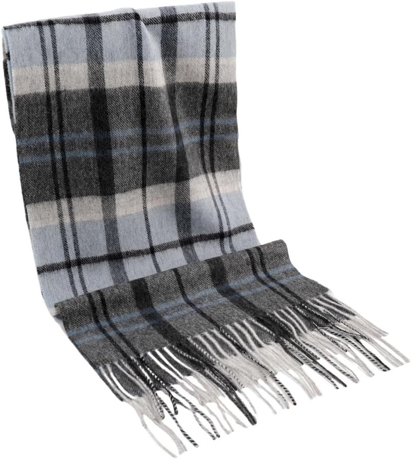 SKNSOFT Winter Wool Plaid Scarf for Men,Women Fashion Tartan Wrap Checkered Scarves - Image 2